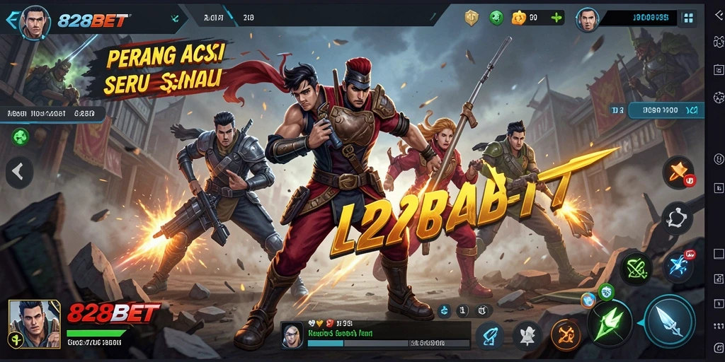 Tampilan gameplay 828BET yang menegangkan dan penuh aksi.