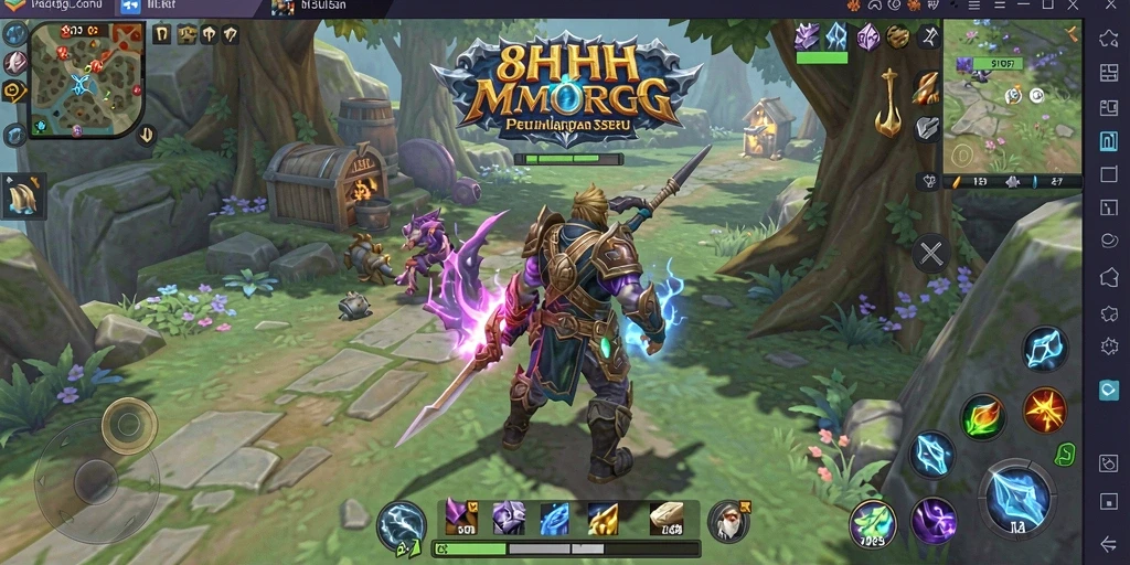 Gameplay seru di dunia MMORPG 8HHH.