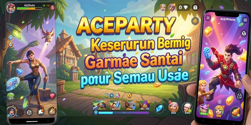 Tampilan menarik dari gameplay ACEPARTY yang seru dan menghibur.