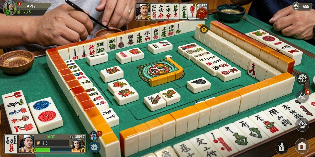 Screenshot gameplay menampilkan momen seru permainan Mahjong di API77.