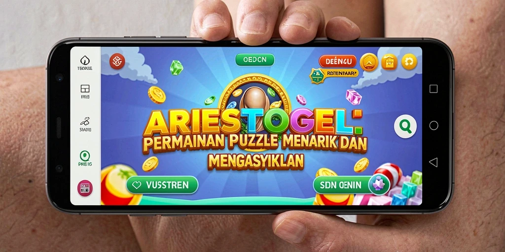 Tampilan gameplay ARIESTOGEL dengan teka-teki menantang.