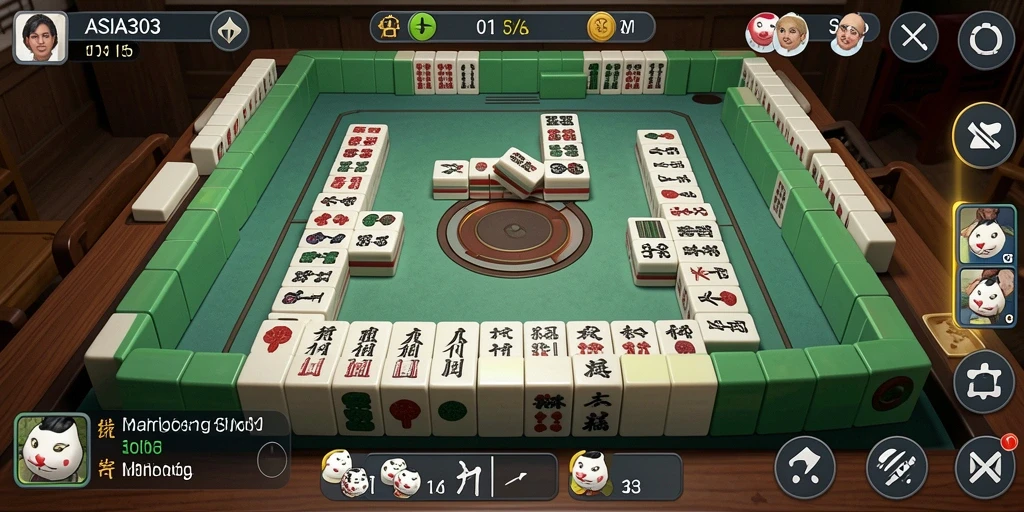 Screenshot utama menunjukkan gameplay Mahjong yang menarik dan interaktif.