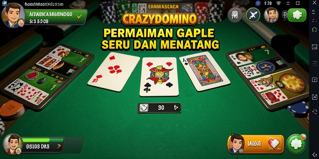 Tampilan gameplay seru dalam CRAZYDOMINO yang penuh strategi.