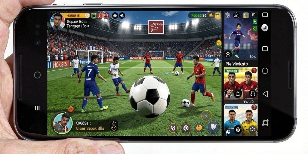 Gameplay seru HOKI8815 dengan aksi sepak bola yang mendebarkan.
