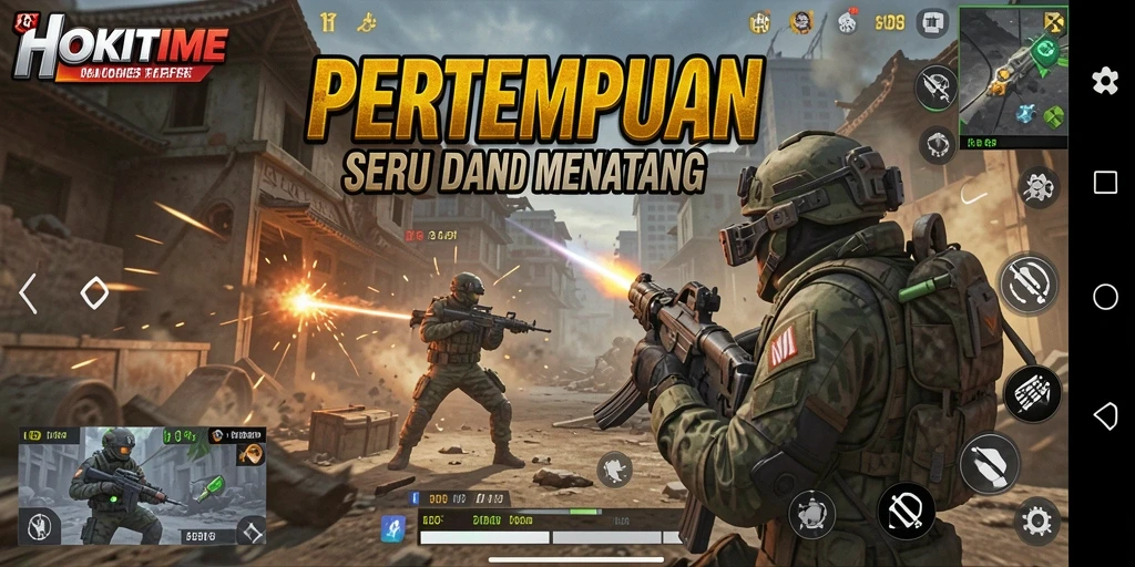 Screenshot gameplay HOKITIME yang menampilkan aksi intens.