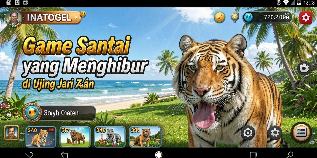 Screenshot menampilkan gameplay INATOGEL yang seru dan santai.