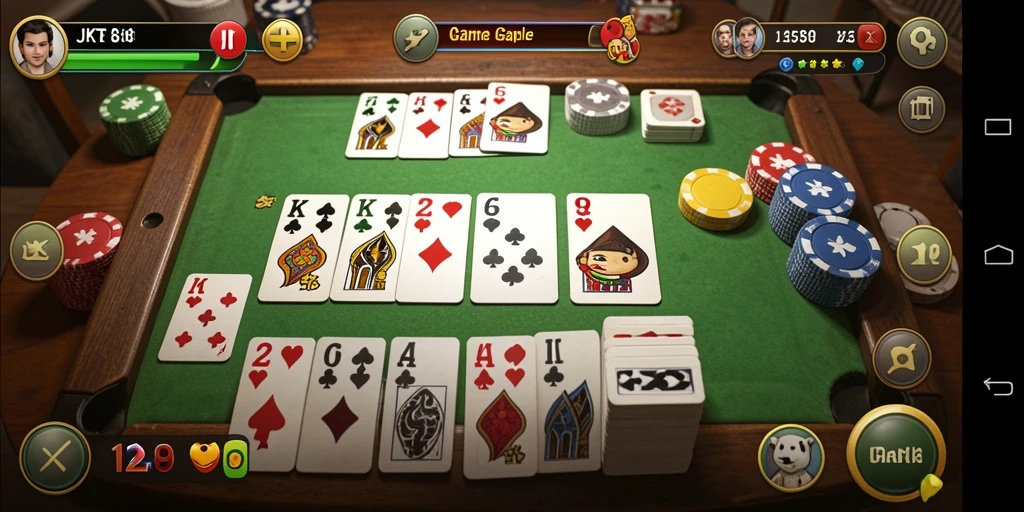 Tampilan gameplay JKT8 yang menarik dan interaktif.