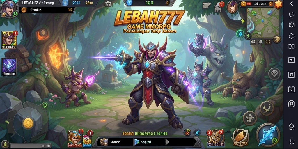 Tangkapan layar gameplay menampilkan pertarungan epik di dunia MMORPG.
