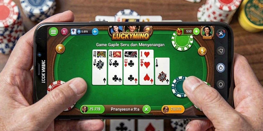 Tampilan gameplay seru dari LUCKYMINO yang memukau.