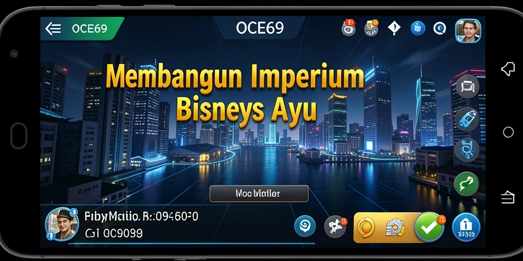 Tangkapan layar OCE69 menampilkan gameplay menarik dari membangun bisnis Tycoon.