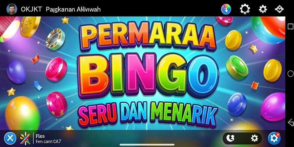 Tampilan menarik dari gameplay Bingo di OKJKT.