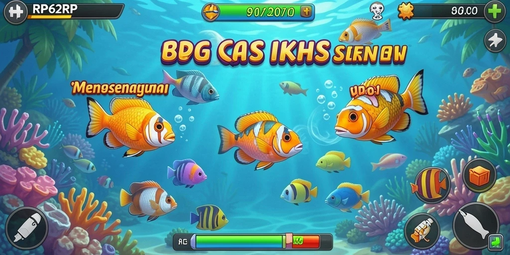 Tampilan gameplay RP62RP yang seru saat menembak ikan.