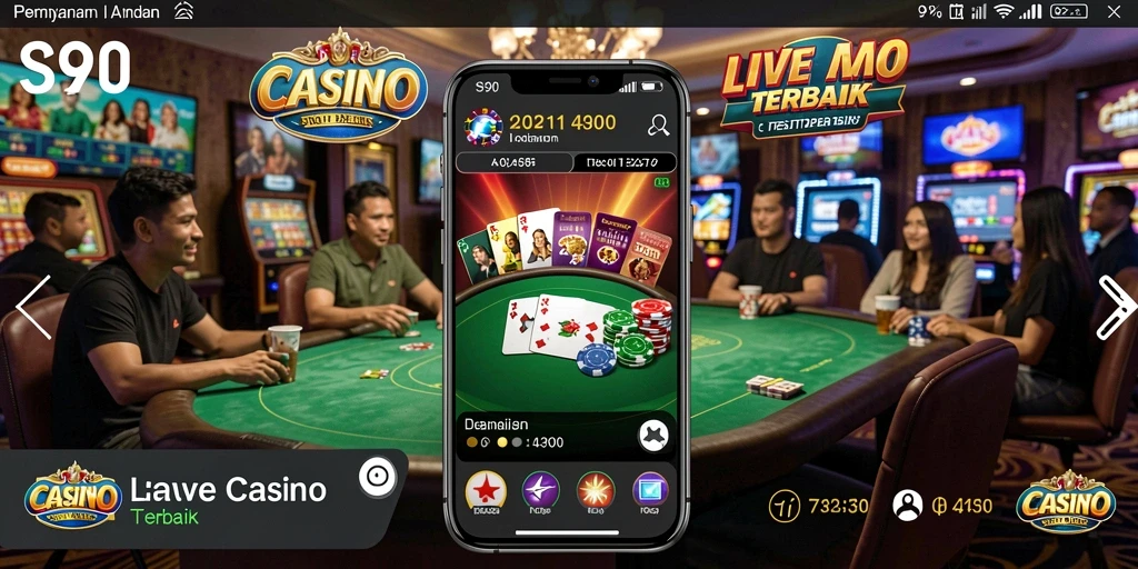 Tampilan gameplay S80 dengan dealer live yang interaktif di Live Casino.