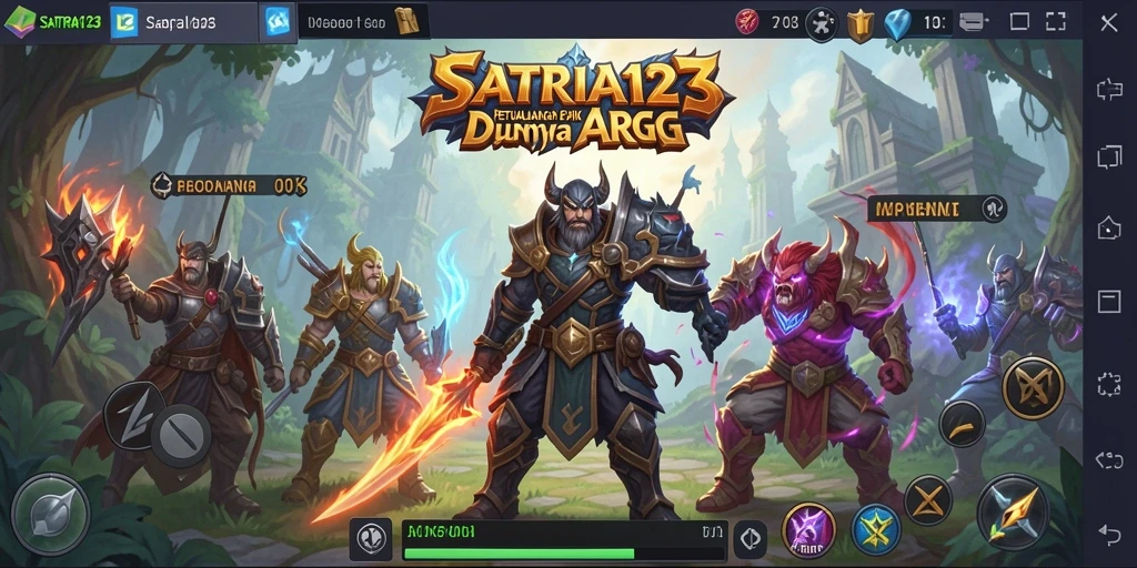 Tampilan menakjubkan dari gameplay SATRIA123 yang menggugah semangat.