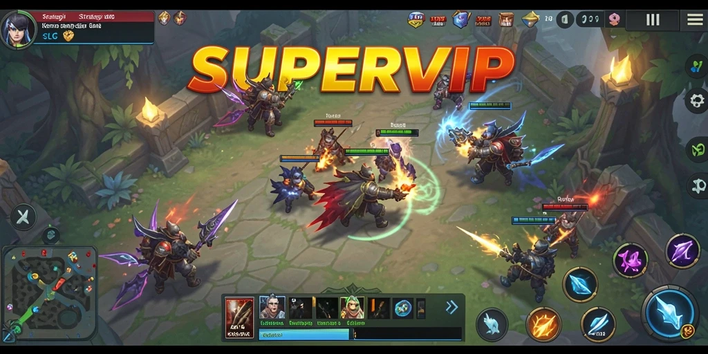 Tampilan menarik dari gameplay SUPERVIP yang penuh strategi.