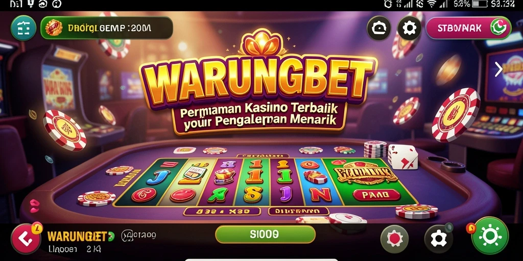 Tampilan menawan dari gameplay Kasino di WARUNGBET.