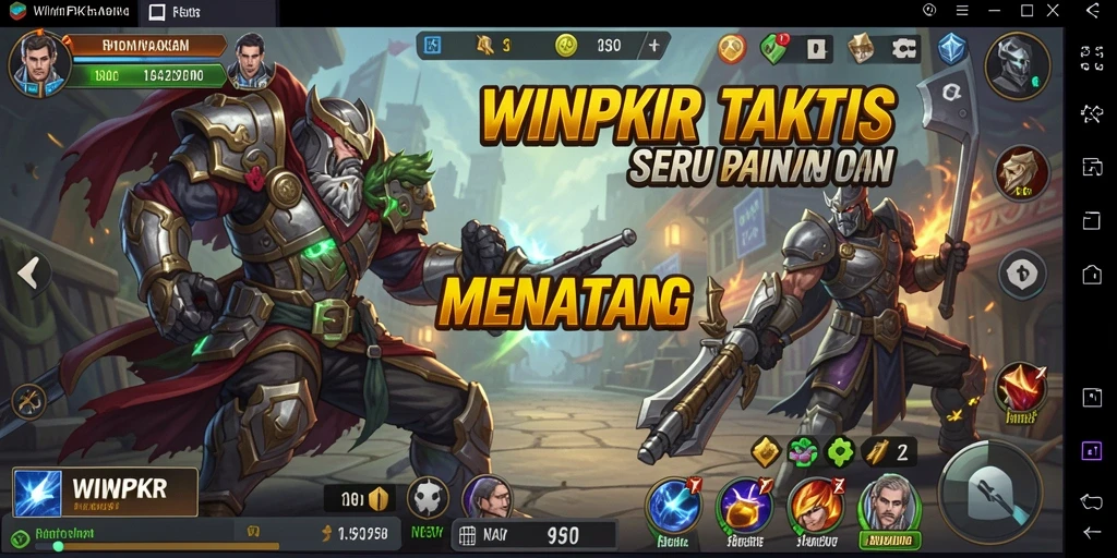 Tampilan gameplay seru dari WINPKR dengan aksi tembak-menembak mendebarkan.